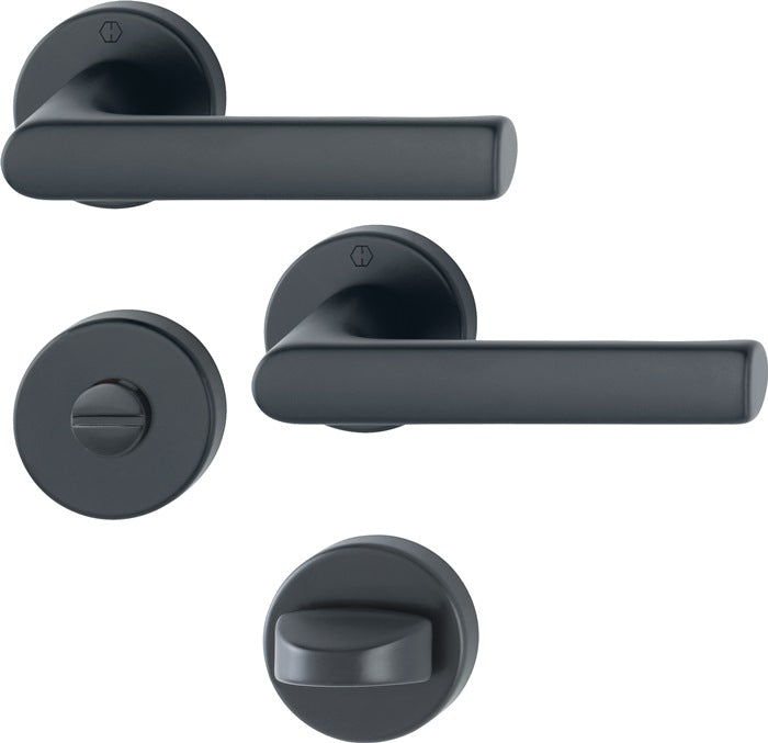 HOPPE Hamburg 1700 / 42KB/42KBS set di rose in alluminio F9714M ( 3000203131 )