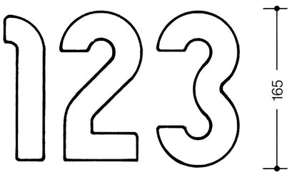Numero civico HEWI cifra 4 speciale poliammide 99 bianco puro ( 3000206555 )