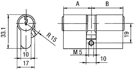 Profil BKS z podwójnym cylindrem PZ 8812 40/70 mm ( 3000251232 )