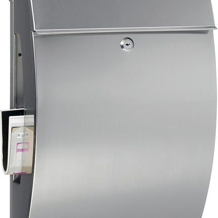 BURG-WÄCHTER letter box Hamburg 3815 Ni height 478 mm width 322 mm depth 152 mm ( 3000253466 )