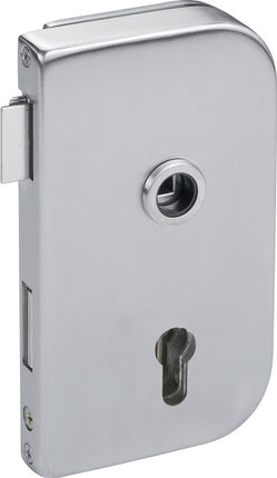 Serratura per porte in vetro HERMAT 6033 PZ R- Roma in acciaio inox opaco ( 3000253946 )
