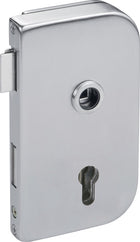 Serratura per porte in vetro HERMAT 6033 PZ R- Roma in acciaio inox opaco ( 3000253946 )