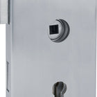 HERMAT Cerradura para puerta de cristal 6053 PZ L - Molina acero inoxidable mate ( 3000253947 )