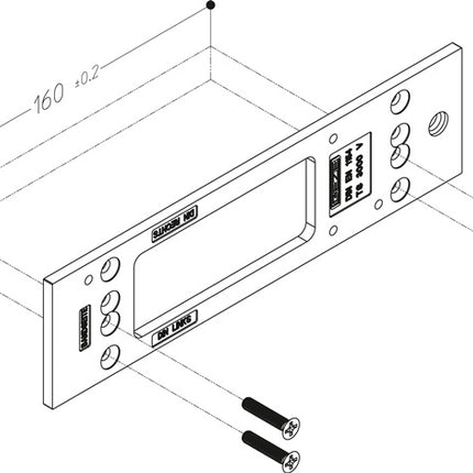 GEZE Montageplatte  silber ( 3000255099 )