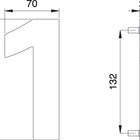 EDI Hausnummer Ziffer 1 Edelstahl matt ( 3000261316 )