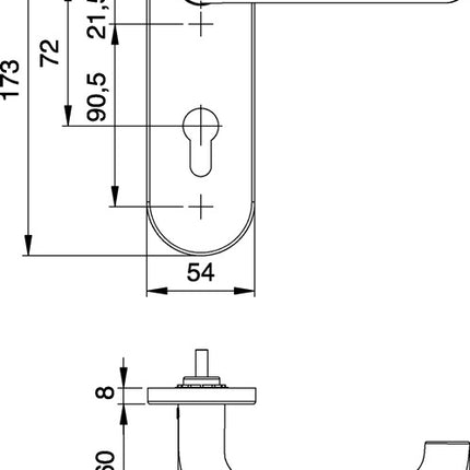 Conjunto de protección contra incendios EDI Targa/K FS 103/103 AP acero inoxidable F00 D/D ( 3000261392 )