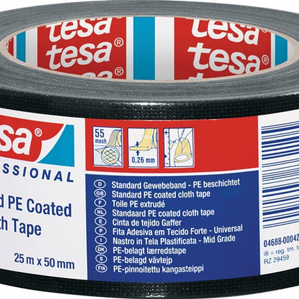 TESA Gewebeband tesaband® Standard 4688 schwarz ( 3000265407 )