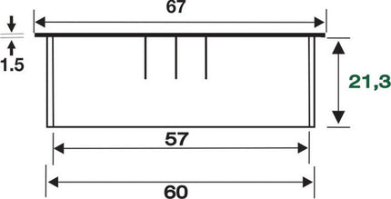 BMB ingresso cavi EXIT R Zamak look acciaio inox ( 3000271395 )