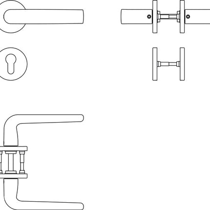 FSB Rosette set 12 1267 Aluminium 0810 ( 3322002506 )