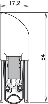 ATHMER Türdichtung Ex L-15 FS C-0 1-seitig Länge 805 mm Breite 17,2 mm ( 3327023113 )