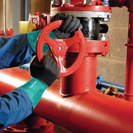 ANSELL guantes químicos AlphaTec 58-270 talla 9 verde botella/gris antracita (4000371506)