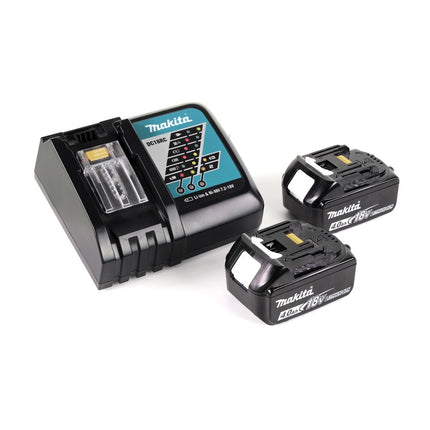 Makita DTM 51 RMJX2 Akku Multifunktionswerkzeug 18 V + 2x Akku 4,0 Ah + Ladegerät + 39 tlg. Zubehör Set + Makpac - Toolbrothers