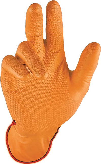 STRONGHAND disposable gloves Grip Orange size 8 orange ( 4000371938 )