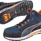 PUMA Sicherheitsstiefel Crosstwist MID Größe 40 blau/orange ( 4000374565 )