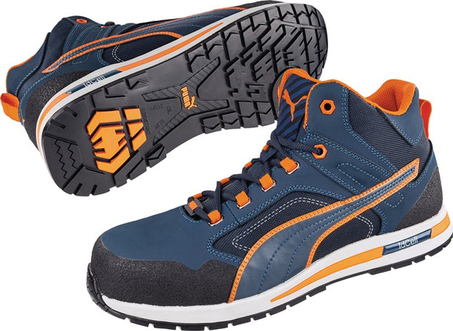 PUMA botas de seguridad Crosstwist MID talla 42 azul/naranja ( 4000374567 )