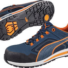 Zapato de seguridad PUMA Crosstwist LOW talla 43 azul/naranja ( 4000374603 )