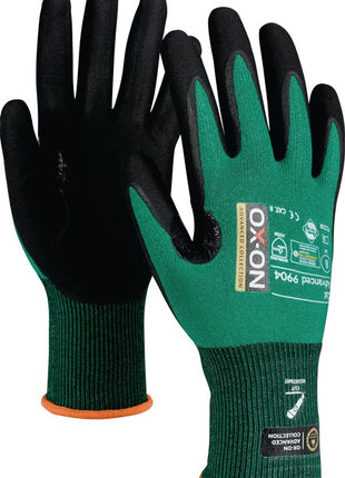 OX-ON Cut Advanced 9904 guanti antitaglio taglia 10 nero/verde ( 4000391374 )