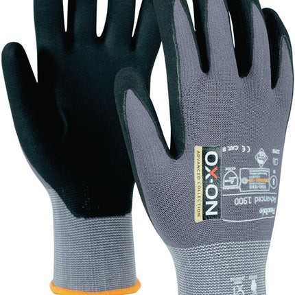 Guanti OX-ON Flexible Advanced 1900 taglia 9 nero/grigio chiaro ( 4000391380 )