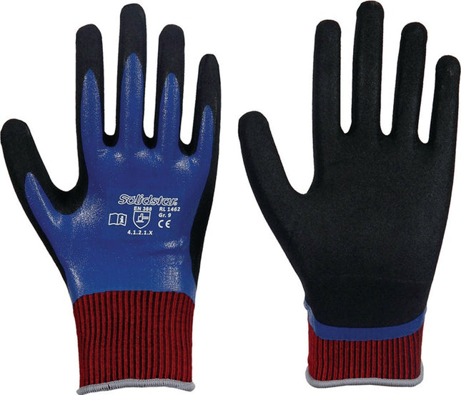 LEIPOLD Handschuhe Solidstar Nitril Grip Complete 1462 Größe 10 blau ( 4000391409 )