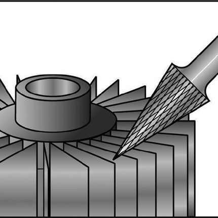 Fresa RUKO SKM Ø 8 mm longitud de cabeza 20 mm eje Ø 6 mm (4000602922)
