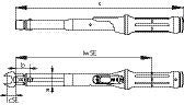 Klucz dynamometryczny GEDORE TF-SE50 10-50 Nm ( 4000778792 )