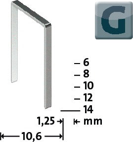 NOVUS Flachdrahtklammer G Typ 11 B10,6xL6mm ( 4000813876 )
