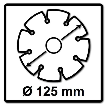 Makita Diamak 125 mm 25 Stk. ( 25x D-61139 ) Diamant Trennscheibe für Stein, Beton Aufnahme 22,23 mm - Toolbrothers