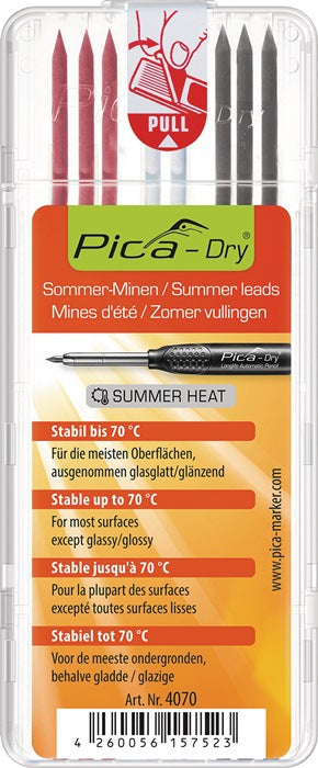 PICA Mine set Pica-Dry 3x graphite, 3x red, 2x white ( 4000871414 )