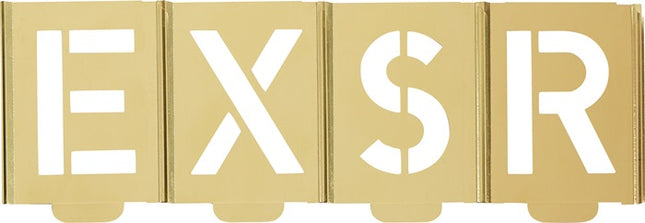 Set di stencil per la firma KUKKO 327 lettere A - Z ( 4000871738 )