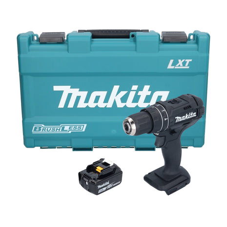 Taladro percutor inalámbrico Makita DHP 482 T1KB 18 V 62 Nm negro + 1x batería 5,0 Ah + estuche - sin cargador