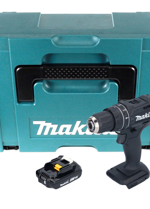 Makita DHP 482 A1JB taladro percutor inalámbrico 18 V 62 Nm negro + 1x batería 2,0 Ah + Makpac - sin cargador