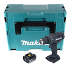 Makita DHP 482 F1JB taladro percutor inalámbrico 18 V 62 Nm negro + 1x batería 3,0 Ah + Makpac - sin cargador