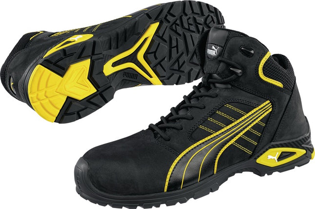Bottes de sécurité PUMA Amsterdam Mid taille 42 noir/jaune ( 4300700432 )