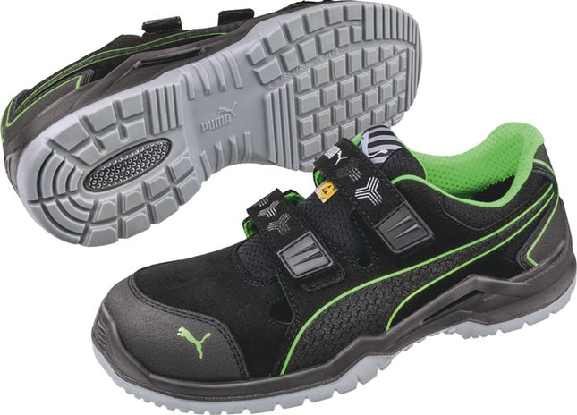 PUMA sandalia de seguridad Neodyme Green Low talla 43 negro/verde ( 4300700463 )