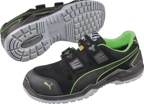 PUMA sandalo di sicurezza Neodyme Green Low taglia 45 nero/verde ( 4300700465 )