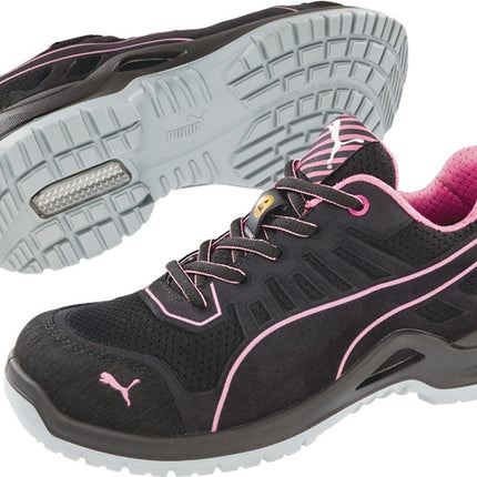 Zapatillas de seguridad PUMA para mujer Fuse TC Pink Wns Low talla 41 negro/rosa ( 4300700491 )