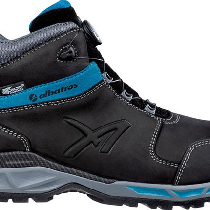 ALBATROS botas de seguridad TOFANE BLACK QL CTX MID talla 42 negro/azul ( 4300700662 )