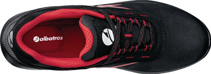 ALBATROS scarpa di sicurezza GRID LOW taglia 42 nero/rosso ( 4300700702 )