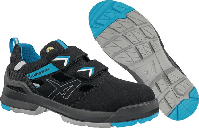 ALBATROS safety shoe FORGE AIR LOW size 44 black/blue ( 4300700804 )