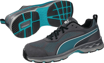 Zapato de seguridad PUMA mujer FUSE KNIT talla 36 gris/azul ( 4300700820 )