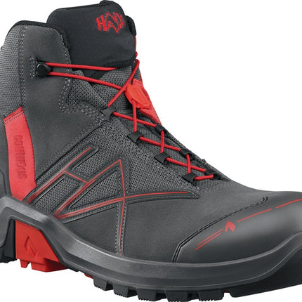 HAIX Sicherheitsstiefel Connexis® GTX mid Größe 9,5 (44) grau/rot ( 4721000574 )