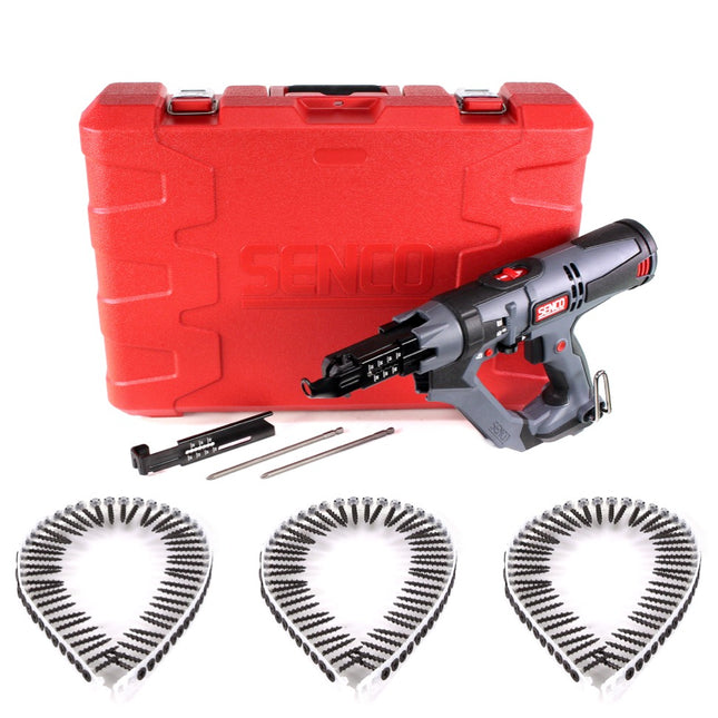 SENCO DS 5550 AC DuraSpin Magazin Schrauber 600 W ( 7T2001N ) + 5000x Grobgewinde Schrauben 3,9x30 mm - Toolbrothers