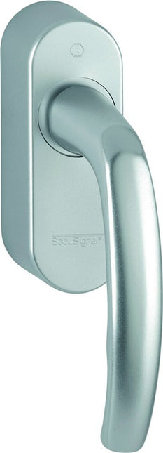 HOPPE Fenstergriff Atlanta 0530/FR-408 Aluminium F9 / stahlfarben ( 8000347453 )