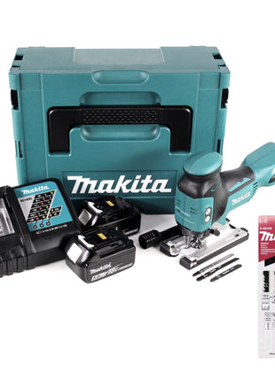 Makita DJV 181 RTJ Akku Pendelhubstichsäge 18V Brushless + 2x Akku 5,0Ah + Ladegerät + 11x Sägeblatt + Makpac - Toolbrothers