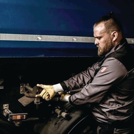 NITRAS Handschuhe 03405 Größe 8 weiß/gelb ( 8000636642 )