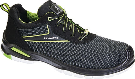 Zapato de seguridad LEMAITRE Ringo talla 44 negro/verde ( 8000776427 )