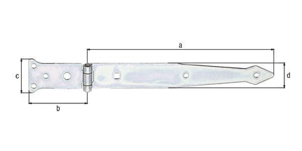 GAH throw hanger length 252 x 77 mm width 48 x 35 mm ( 8001514125 )