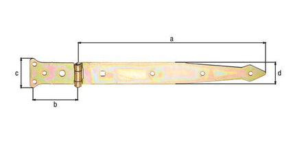 Wieszak GAH długość 302 x 77 mm szerokość 48 x 35 mm ( 8001514126 )