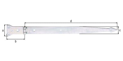 GAH Werfgehänge  Länge 500 x 101 mm Breite 63 x 45 mm ( 8001737581 )