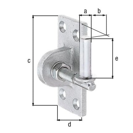 GAH Bracket for screwing on 13x45mm raw steel ( 8002902176 )